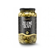 Zelené olivy bez pecky 935 g Bassta