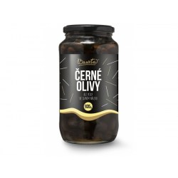 Černé olivy bez pecky 935 g Bassta