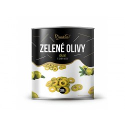 Zelené olivy krájené 3000 g Bassta