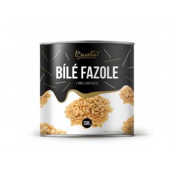 Fazole bílé v nálevu 2500g Bassta - PLECH