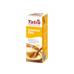 Smetana do kuchyně trvanlivá 12% 1000ml Tatra