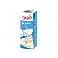 Smetana na šlehání trvanlivá 31% 1000ml Tatra