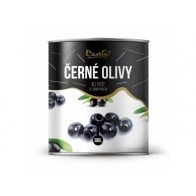 Černé olivy bez pecky 3000g Bassta